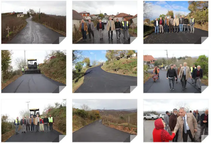Hendek Dereköy Mahallesine sıcak asfalt serim çalışması gerçekleştirildi