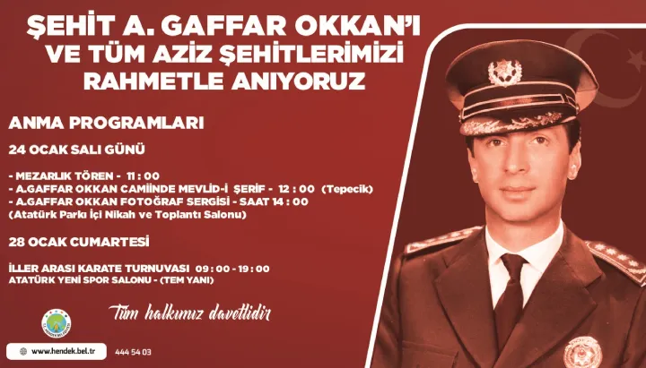Şehit Emniyet Müdürü Ali Gaffar Okkan Kabri Başında Anılacak