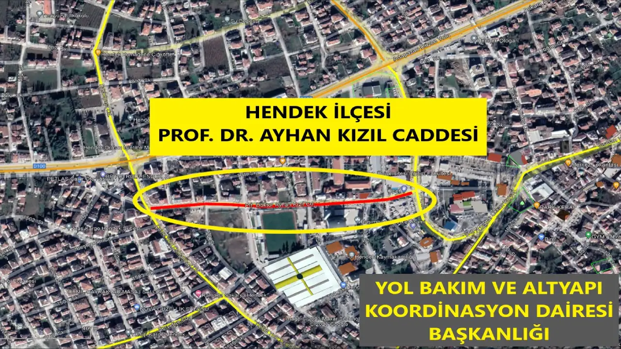 Hendek Prof. Dr. Ayhan Kızıl Caddesi için uyarıda bulundular-1