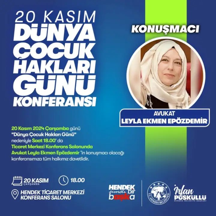 Hendek Belediyesi’nden “Dünya Çocuk Hakları Günü” Konferansı