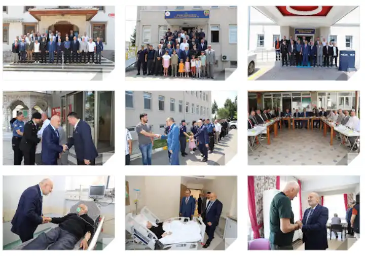 Hendek'te resmi bayramlaşma programı düzenledi