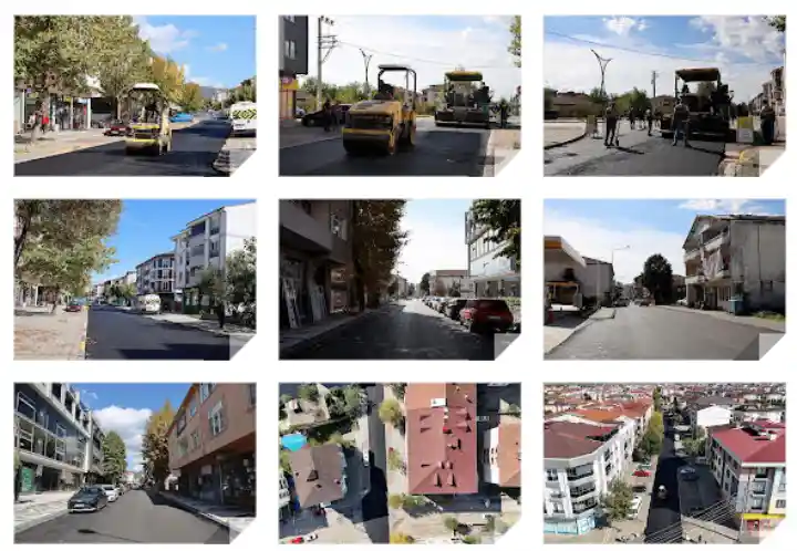 Hendek’te Büyükşehir İki Caddesini asfaltladı...