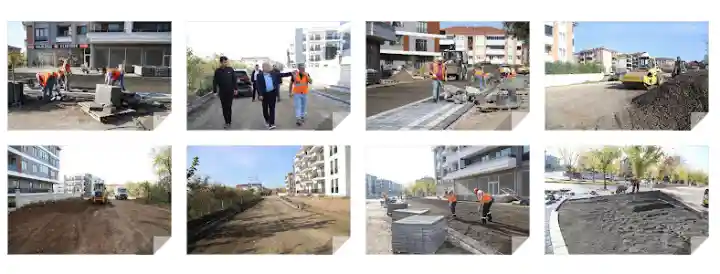 Hendek Yenimahalle’de Kaldırım ve Yol Çalışmaları Sürüyor