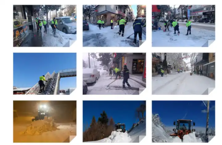 Hendek Belediyesi Karla Mücadele Ettiğini Duyurdu...