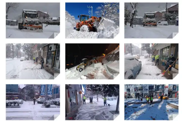 Hendek Belediyesi Karla Mücadele Ettiğini Duyurdu...