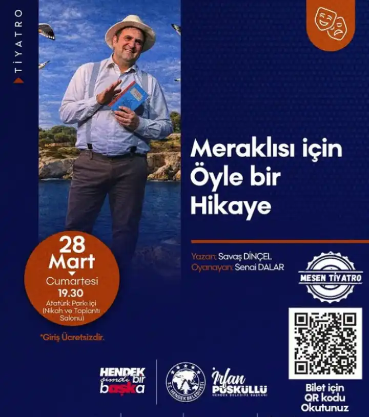 “Meraklısı İçin Öyle Bir Hikaye” Hendek'te Sahnelenecek