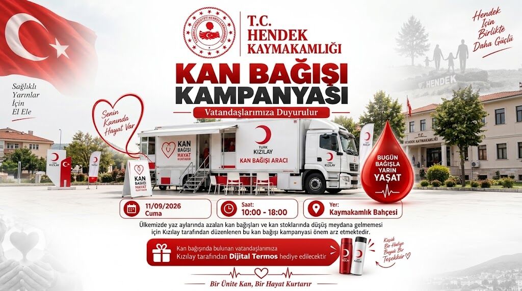 Kaymakamlık Bahçesinde Kan Bağışı Kampanyası